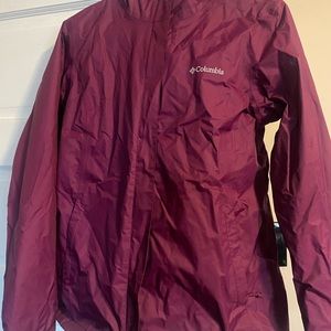 Size medium purple Columbia rain jacket